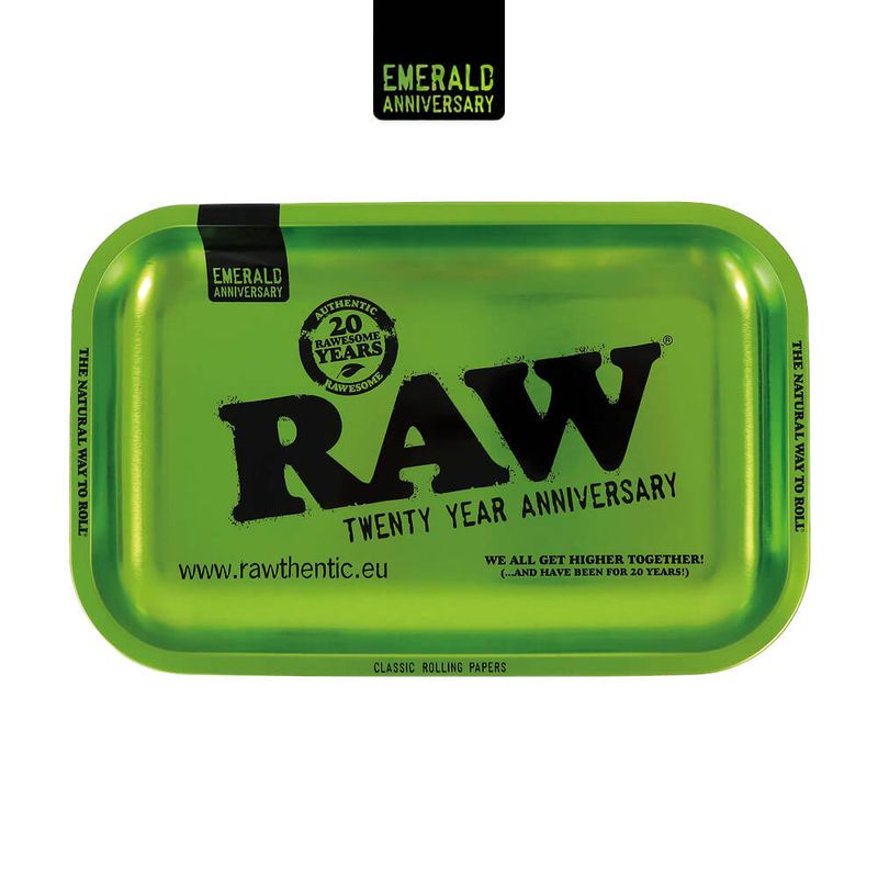 RAW Rolling Tray Emerald 20th Anniversary Edition