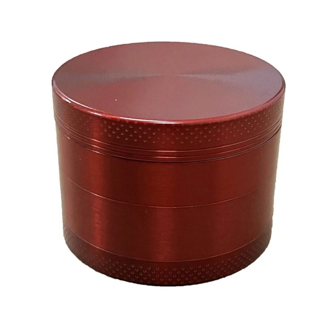 grote rode aluminium grinder 4 delen (63mm)