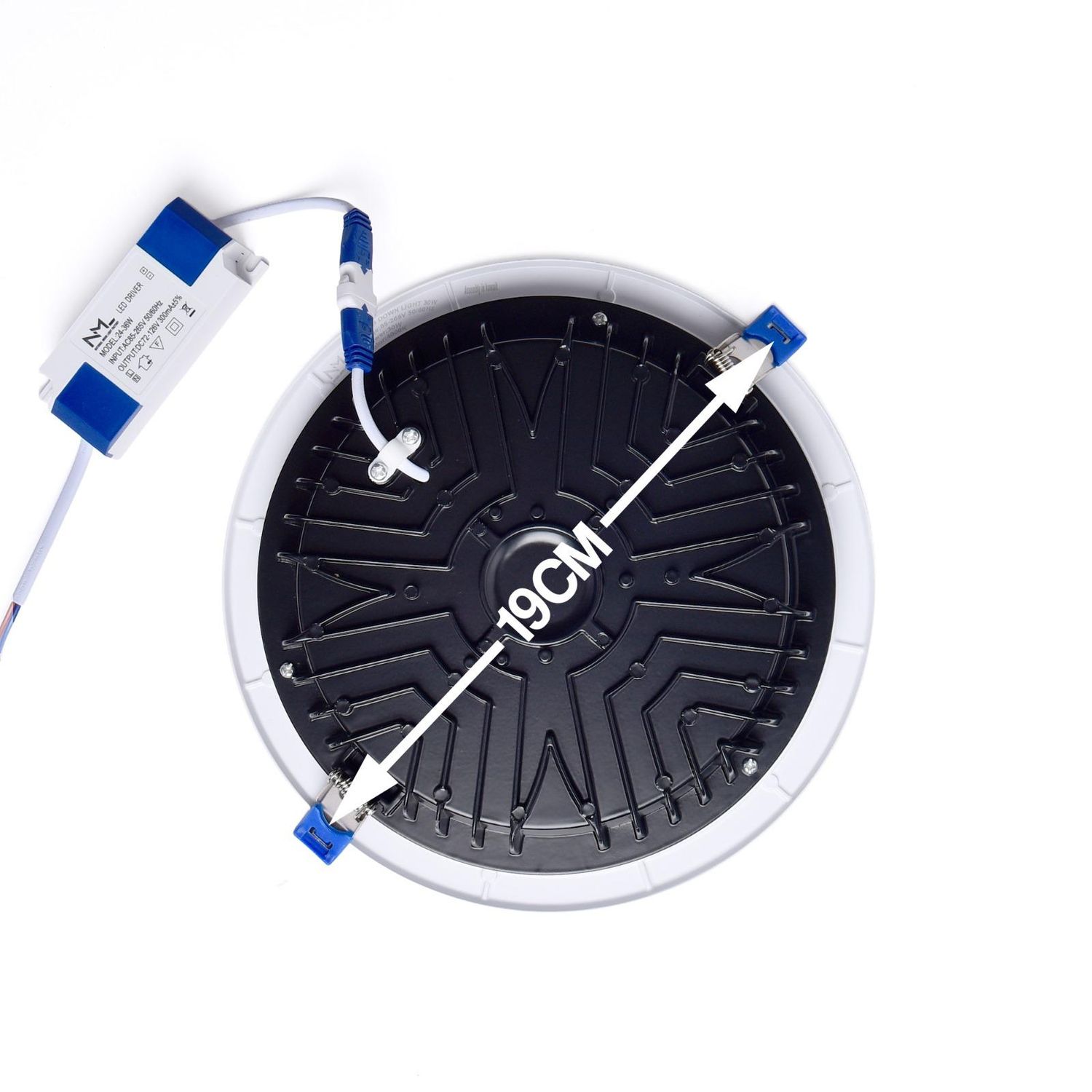 30W LED COB downlight chassis