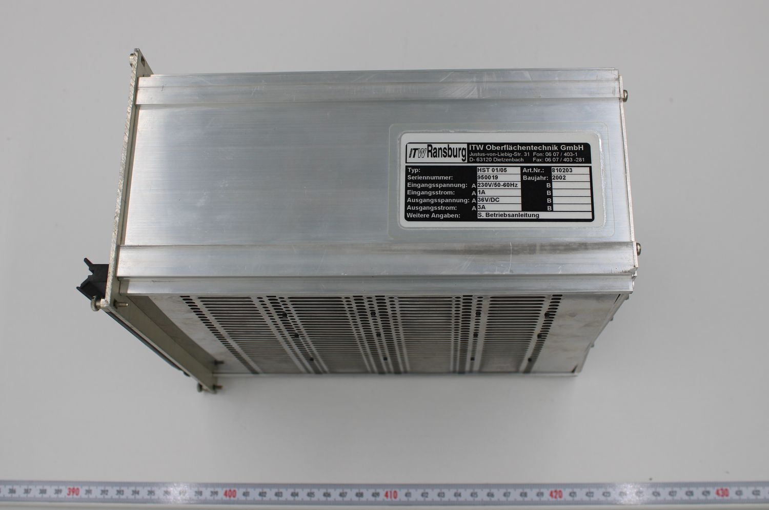 itw ransburg HST 01/05 810203