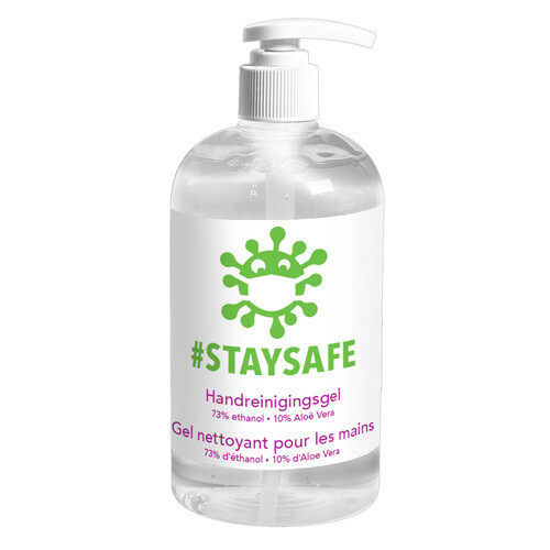 Handgel / Gel pour les mains “Stay Safe” 500 ml