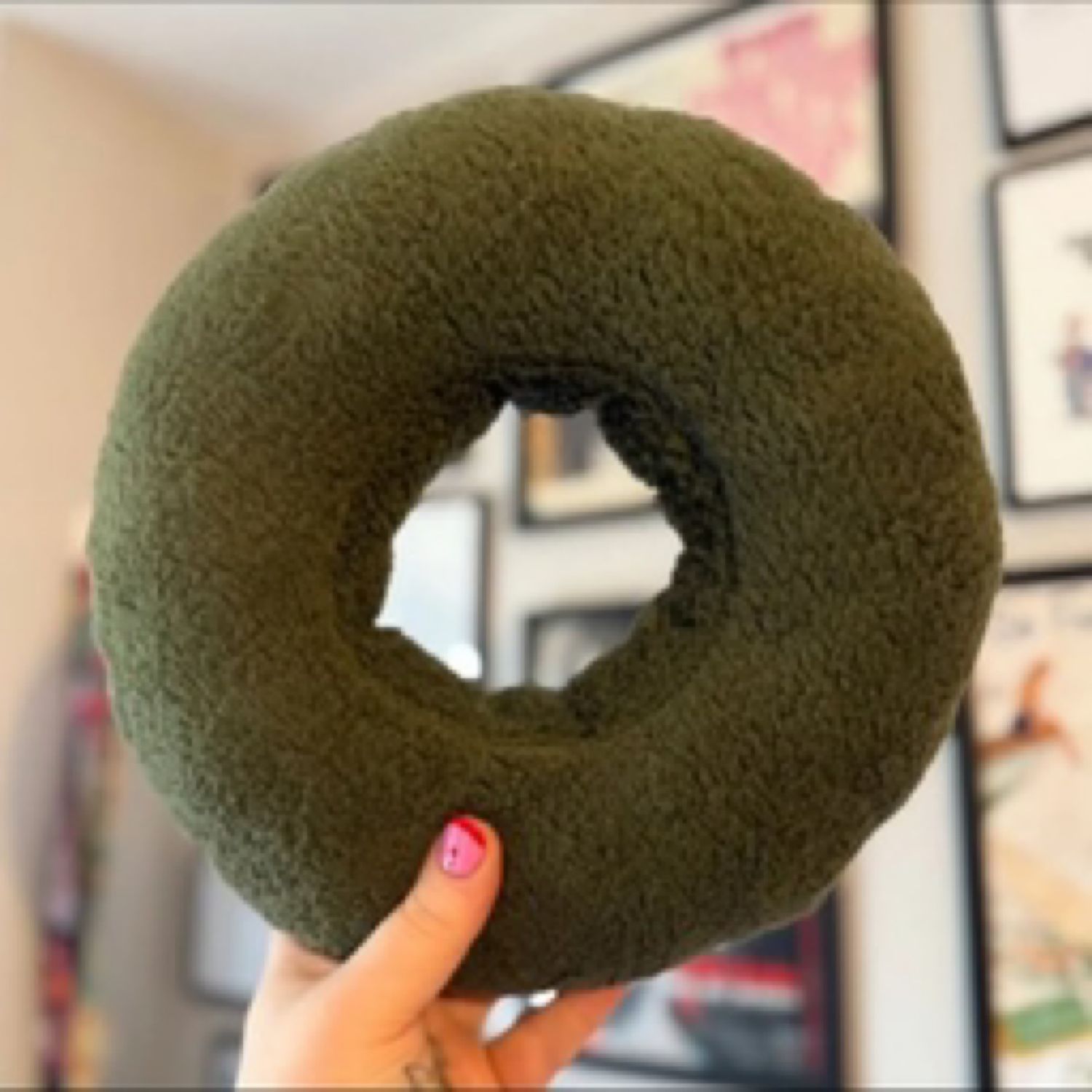 Forest Green Piercing Cushion