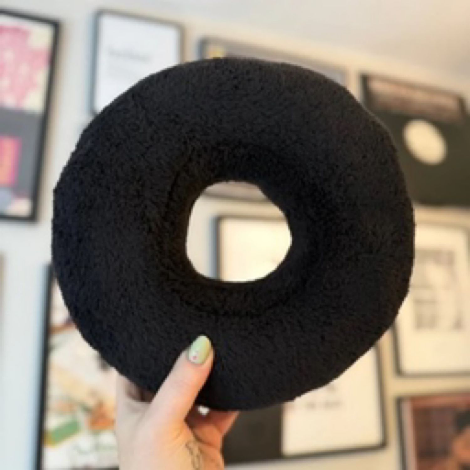 Black Piercing Cushion