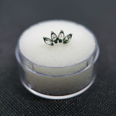 Quad Moss Agate Marquise Attachment