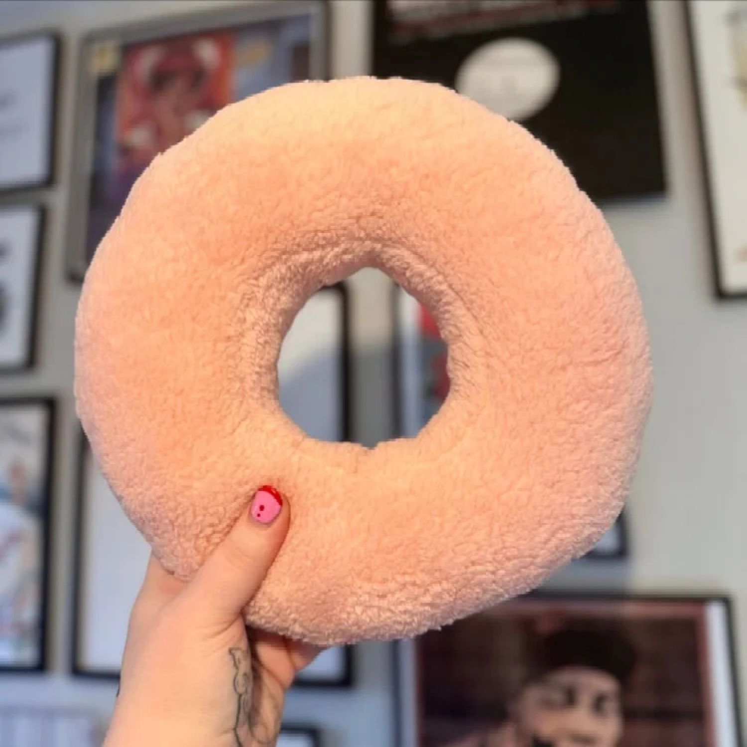 Blush Pink Piercing Cushion
