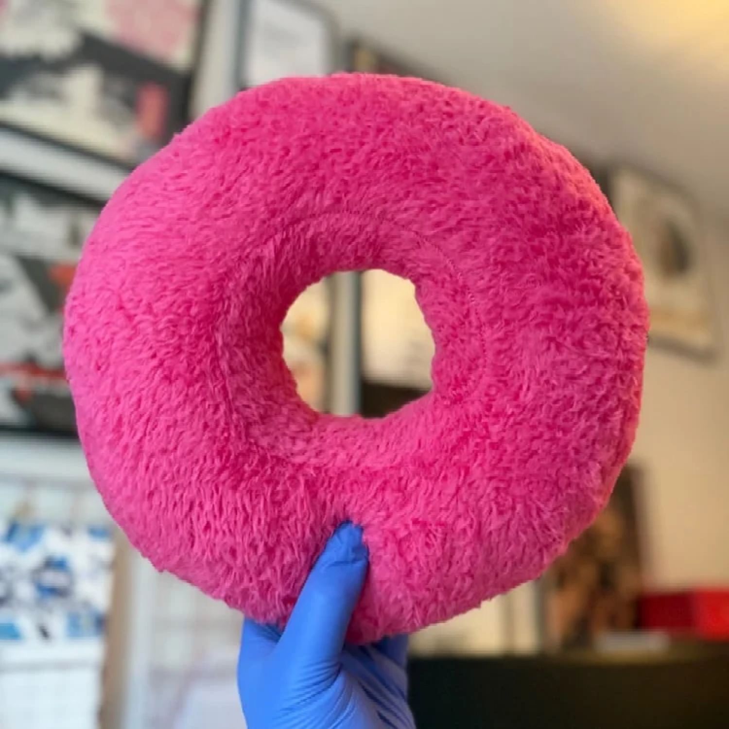 Hot Pink Piercing Cushion