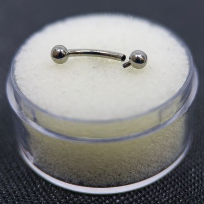 Internally Threaded Curved Barbell