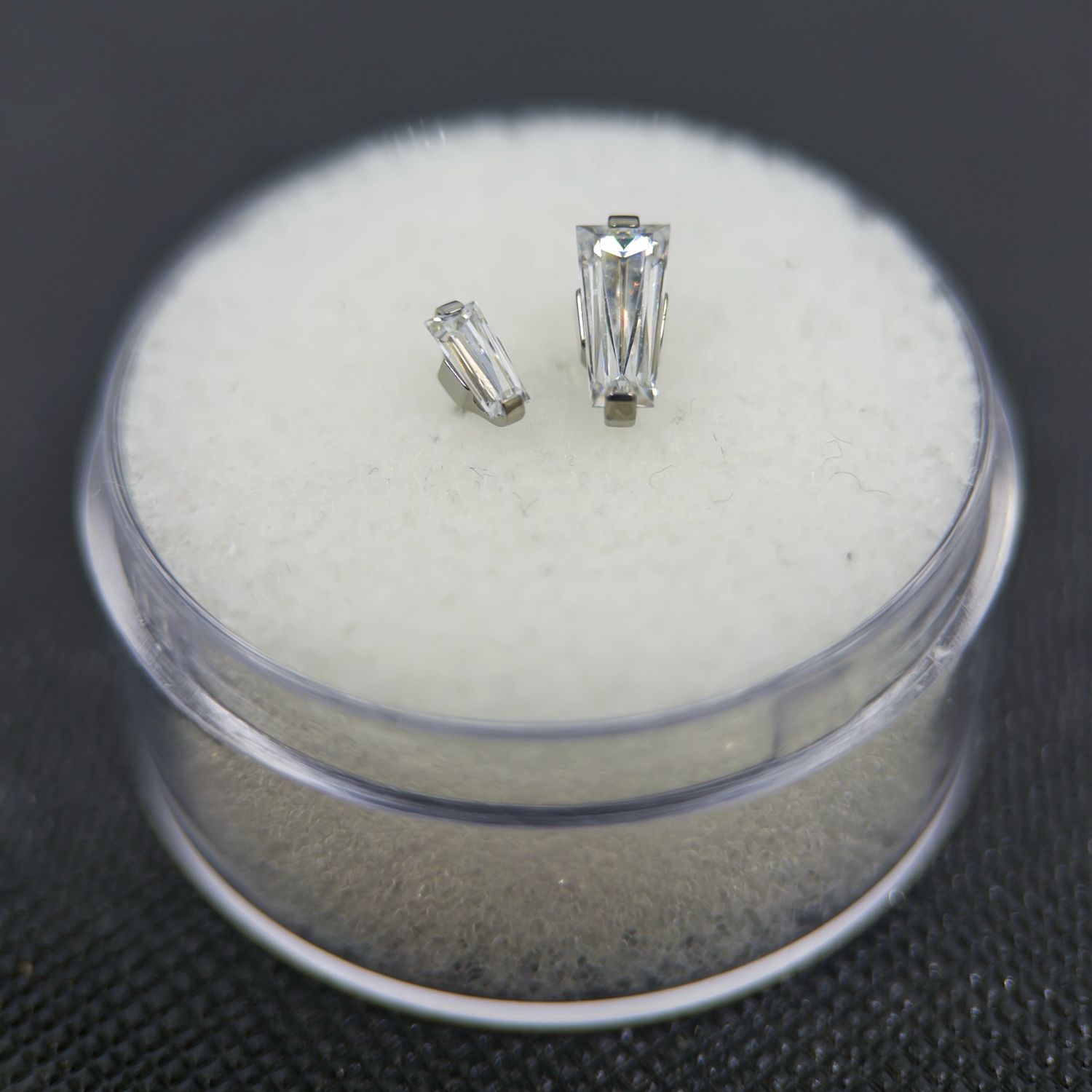 Baguette Cut Prong CZ Gem Attachment