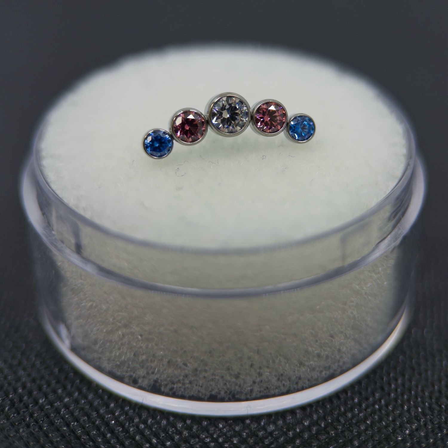 Faceted Trans Pride Flag Attachment