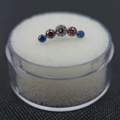 Faceted Trans Pride Flag Attachment