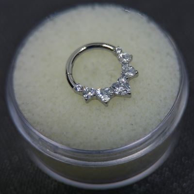 Heart Cubic Zirconia Hinge Ring