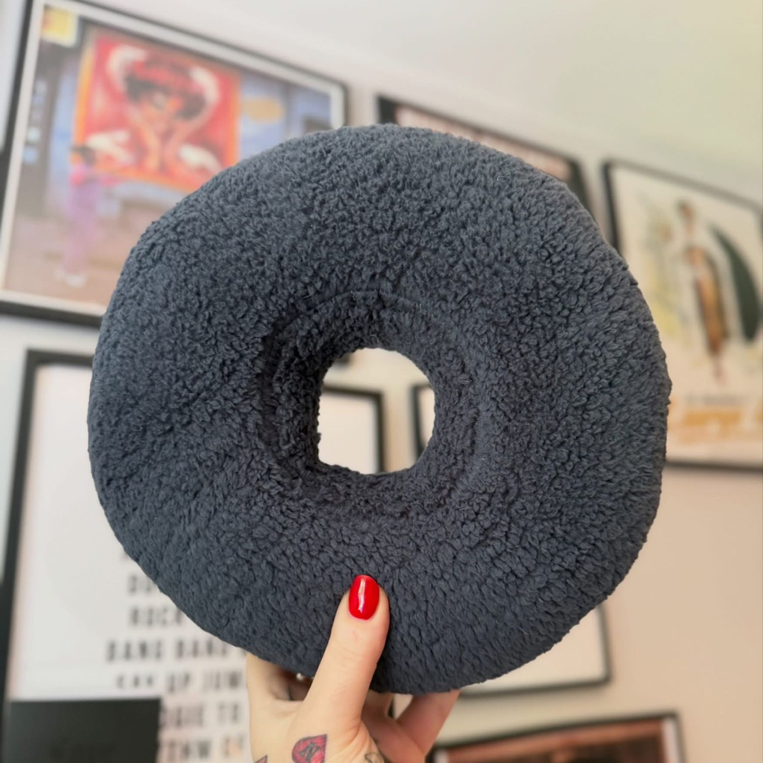 Denim Blue Piercing Cushion