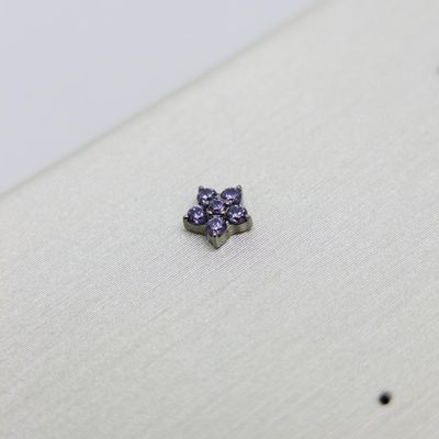 Amethyst 5 Petal Flower