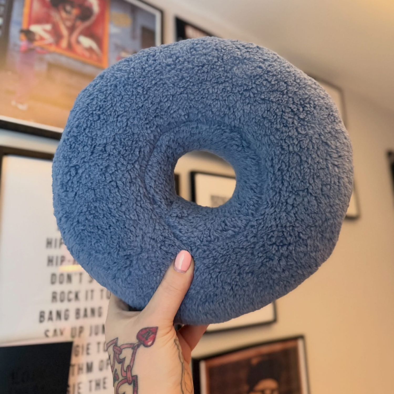 Powder Blue Piercing Cushion