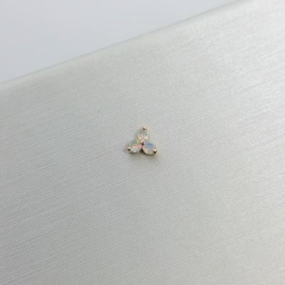 Faceted White Opal Trio