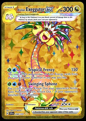Pokemon Surging Sparks 2024 - Alolan Exeggutor EX #248