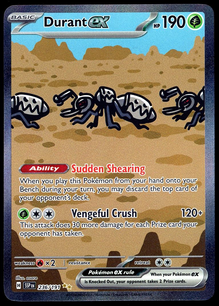 Pokemon Surging Sparks 2024 - Durant EX #236