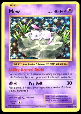Pokemon Evolutions 2016 - Mew Holo #53