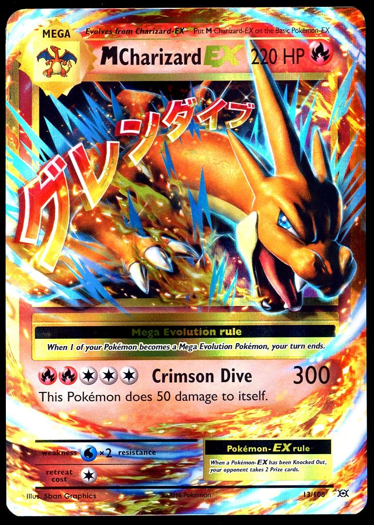 Pokemon Evolutions 2016 - M Charizard EX #13