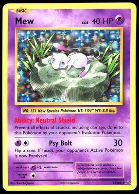 Pokemon Evolutions 2016 - Mew Holo #53
