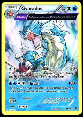 Pokemon Ancient Origins 2015 - Gyarados Reverse Holo #21