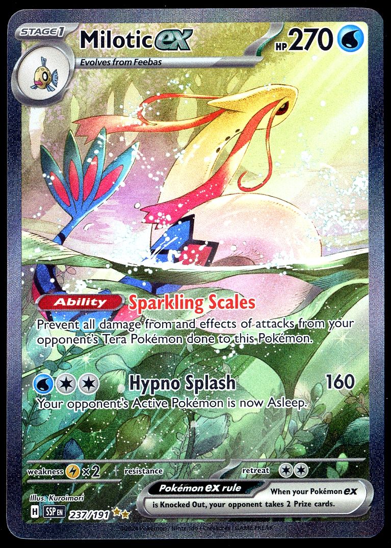 Pokemon Surging Sparks 2024 - Milotic EX #237