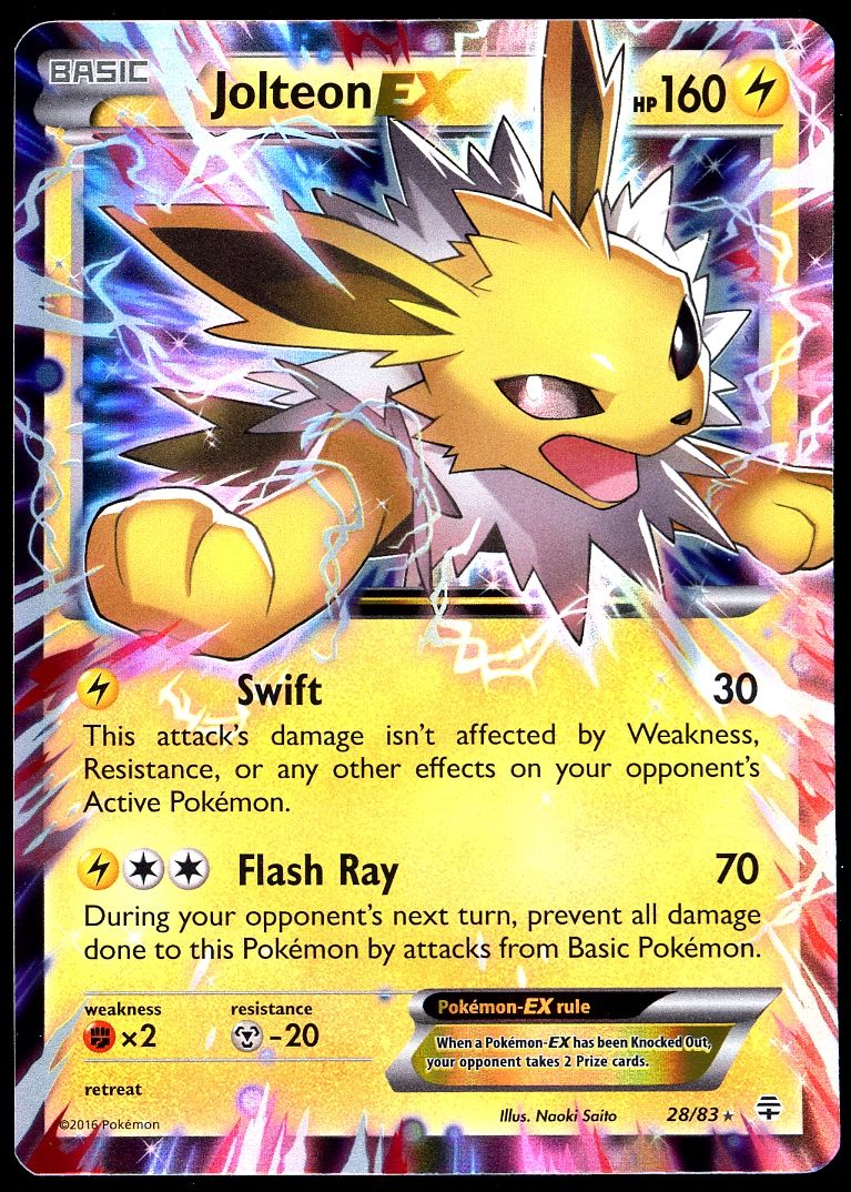 Pokemon Generations 2016 - Jolteon EX #28