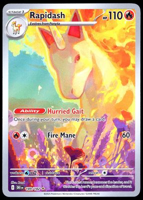 Pokemon Destined Rivals 2025 - Rapidash #189