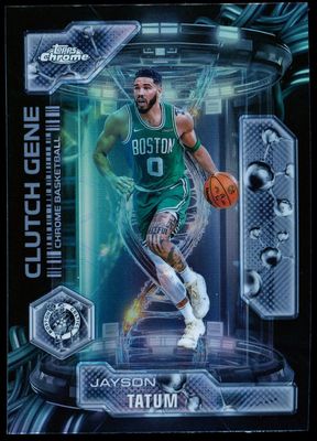 Topps Chrome Basketball 2025 Clutch Gene - Jayson Tatum Refractor #CG-3