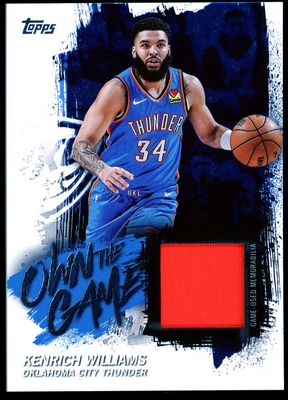 Topps Basketball 2025 Own the Game Jersey - Kenrick Williams Jersey #OTGA-KW