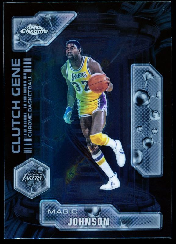Topps Chrome Basketball 2025 Clutch Gene - Magic Johnson #CG-28
