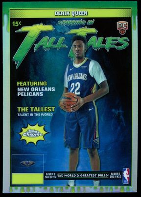 Topps Chrome Basketball 2025 Tall Tales - Derik Queen Refractor #TT-18