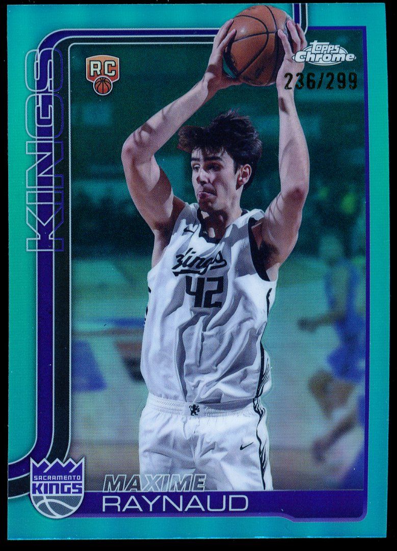 Topps Chrome Basketball 2025 - Maxime Raynaud RC Refractor Teal 236/299 #293
