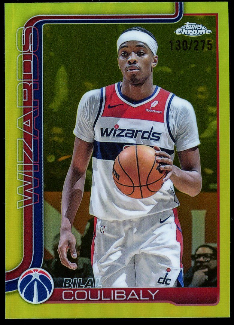 Topps Chrome Basketball 2025 - Bilal Coulibaly Refractor Yellow 130/275 #208