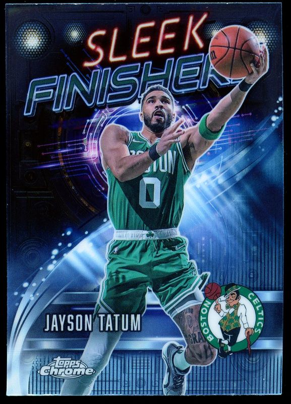 Topps Chrome Basketball 2025 Sleek Finishers - Jayson Tatum #SF-5