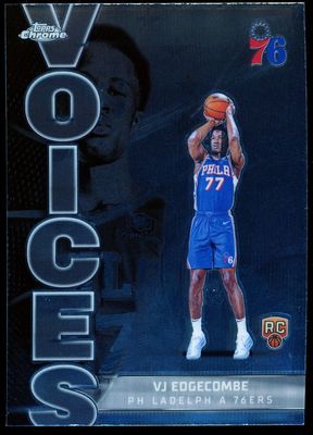 Topps Chrome Basketball 2025 Voices - VJ Edgecombe RC #VS-8