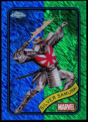 Topps Chrome Marvel 2025 - Silver Samurai 192/199 Blue Green Shimmer #59