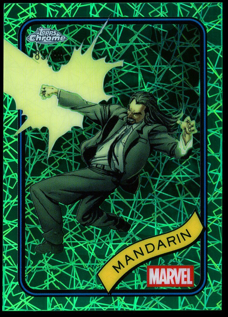 Topps Chrome Marvel 2025 - Mandarin 85/99 Green Lazer #41