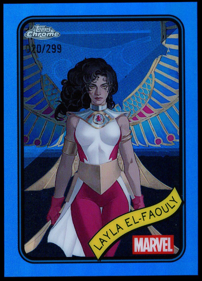 Topps Chrome Marvel 2025 - Layla El-Faouly 20/299 Blue #10