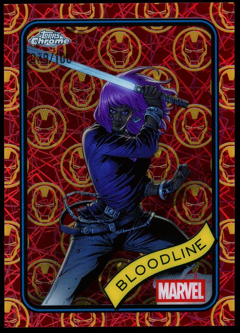 Topps Chrome Marvel 2025 - Bloodline 79/100 Red Gold Lazer #9