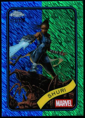 Topps Chrome Marvel 2025 - Shuri 173/199 Blue Green Shimmer #96