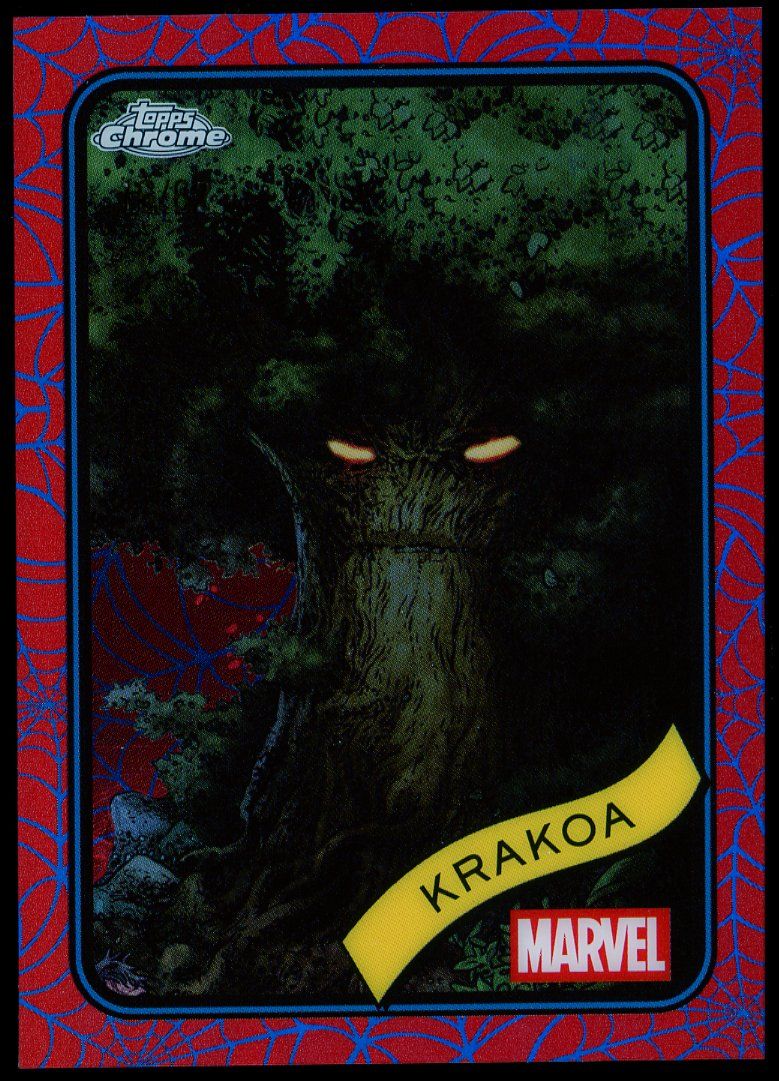 Topps Chrome Marvel 2025 - Krakoa 16/62 Blue Red Web #180