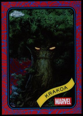 Topps Chrome Marvel 2025 - Krakoa 16/62 Blue Red Web #180