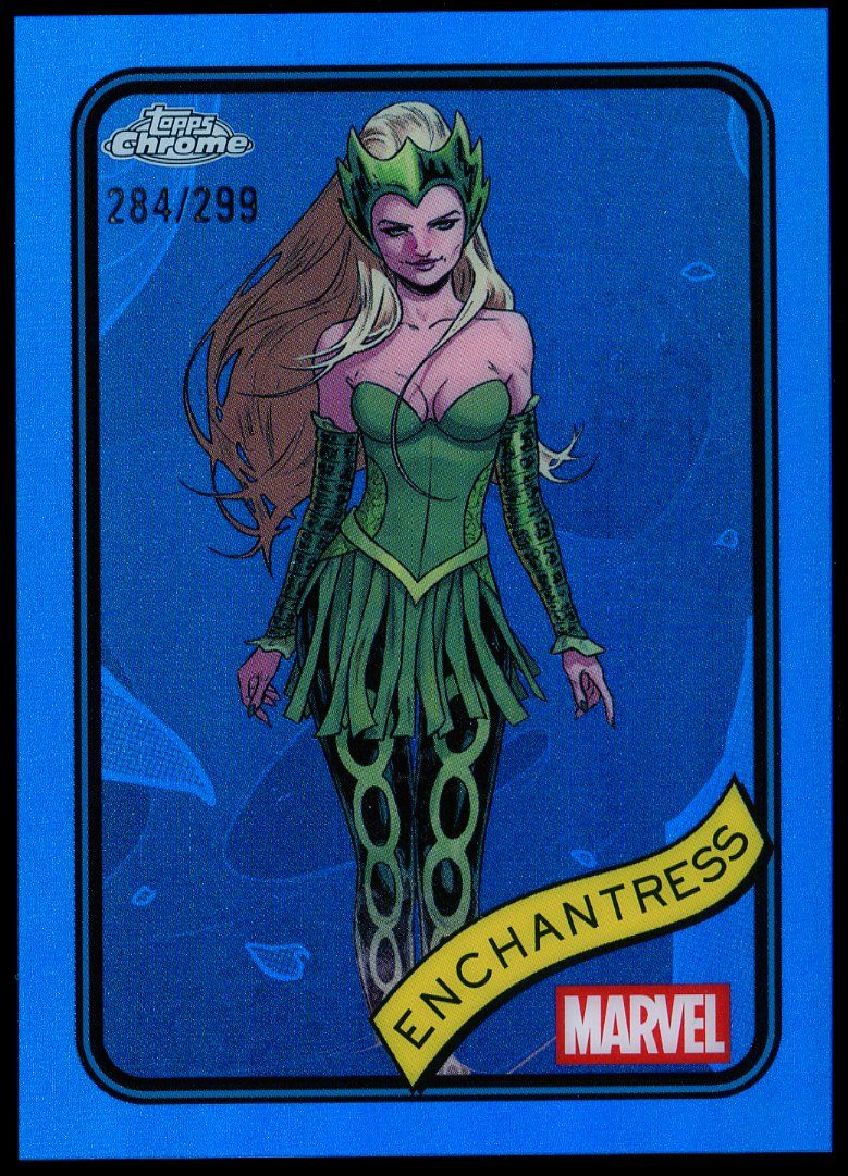 Topps Chrome Marvel 2025 - Enchantress 284/299 Blue #43