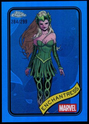 Topps Chrome Marvel 2025 - Enchantress 284/299 Blue #43