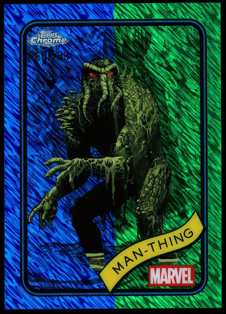 Topps Chrome Marvel 2025 - Man-Thing 60/199 Blue Green Shimmer #31