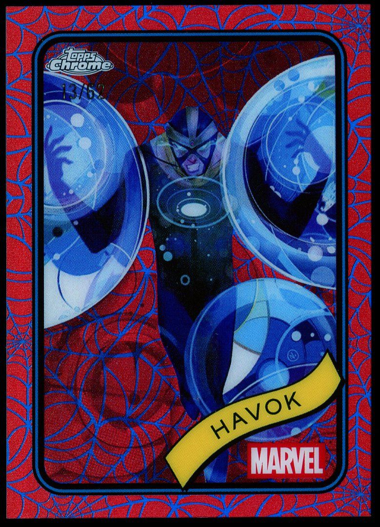 Topps Chrome Marvel 2025 - Havoc 13/62 Blue Red Web #19