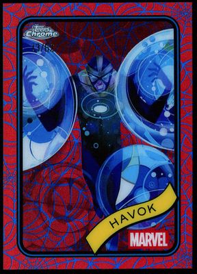 Topps Chrome Marvel 2025 - Havoc 13/62 Blue Red Web #19