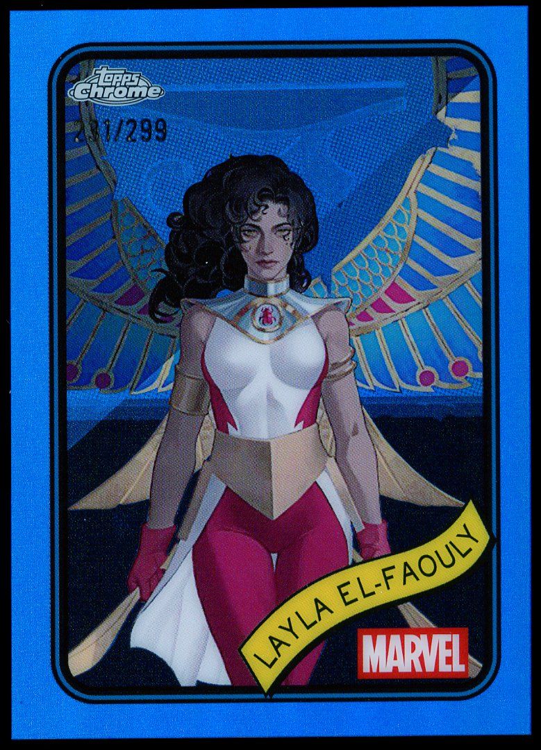 Topps Chrome Marvel 2025 - Layla El-Faouly 231/299 Blue #10