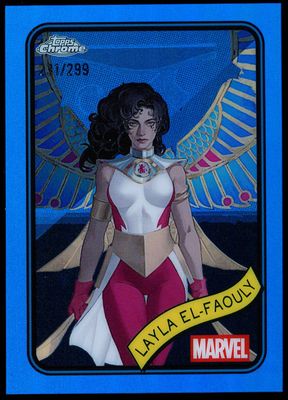 Topps Chrome Marvel 2025 - Layla El-Faouly 231/299 Blue #10